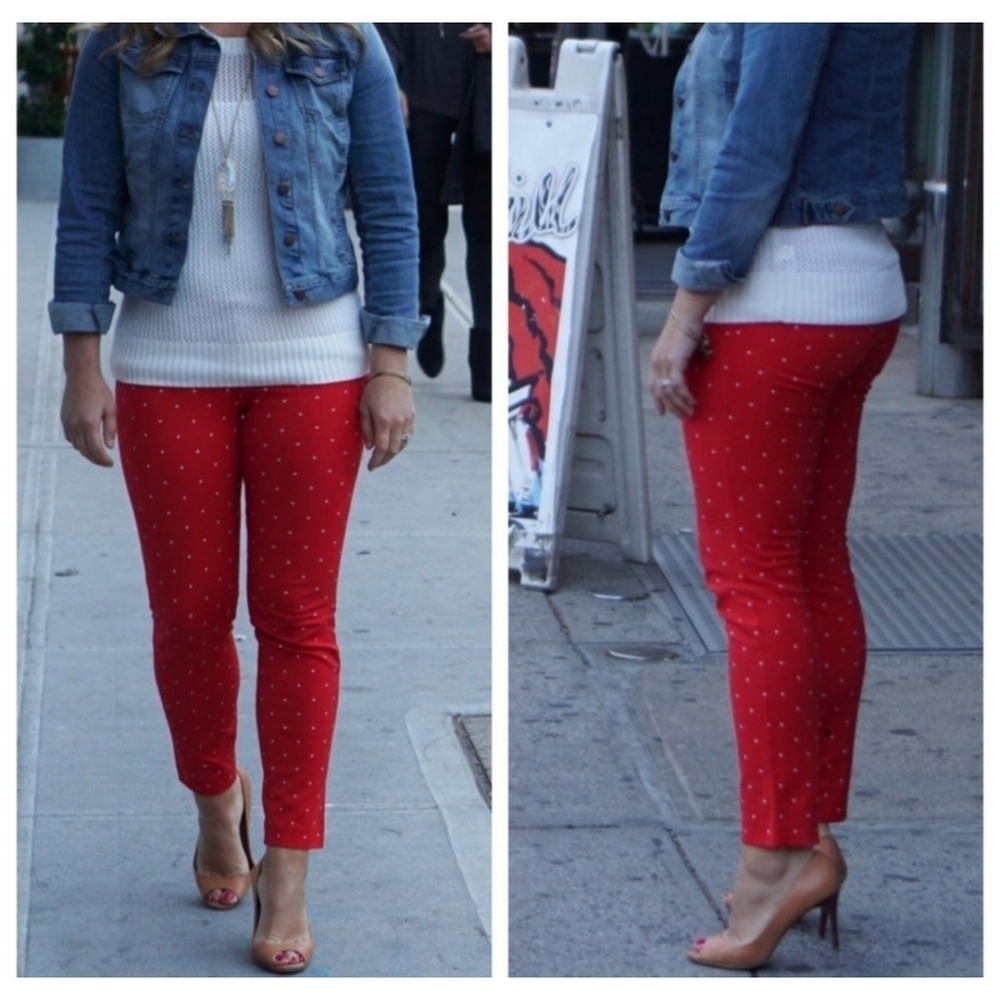 Old Navy The Pixie Polka Dot Ankle Pants